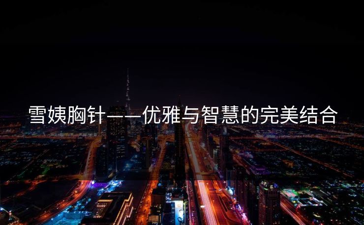 雪姨胸针——优雅与智慧的完美结合