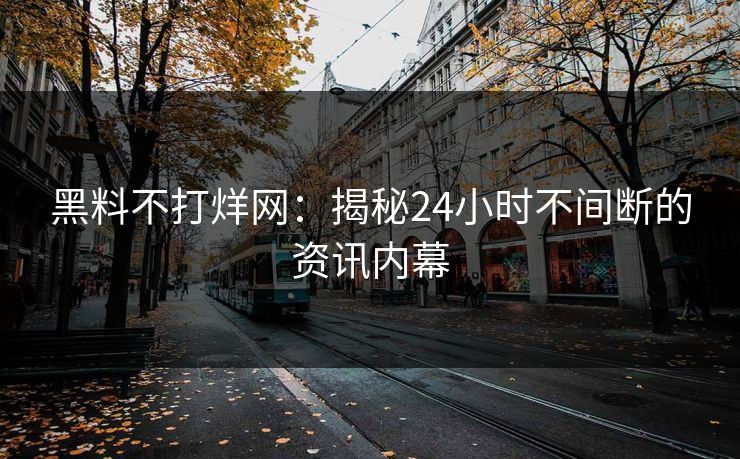 黑料不打烊网：揭秘24小时不间断的资讯内幕